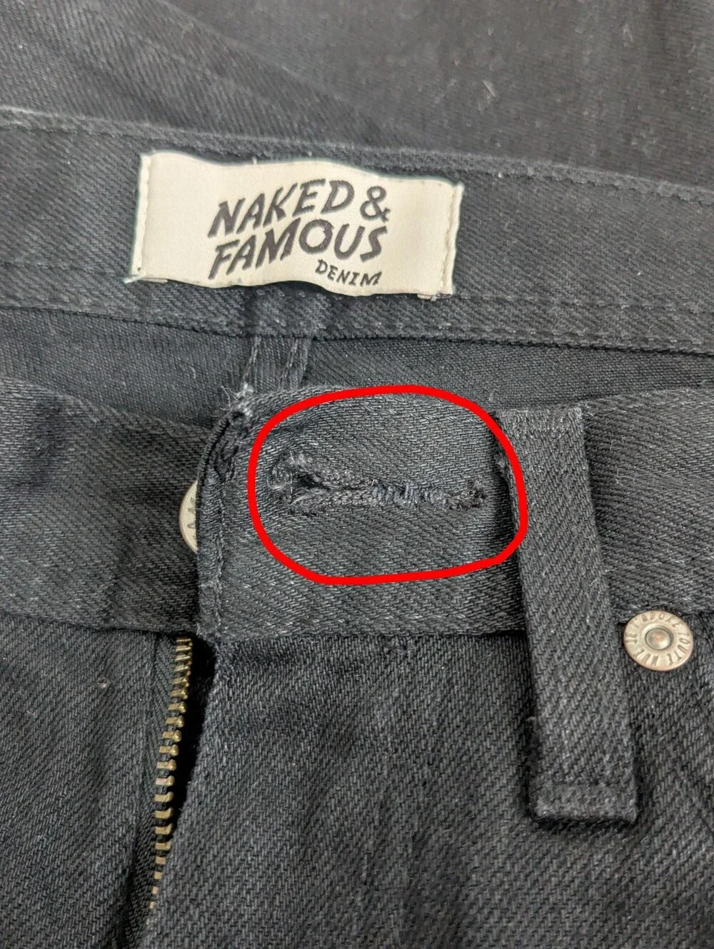 Naked & Famous Denim up sale